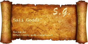 Sali Godó névjegykártya